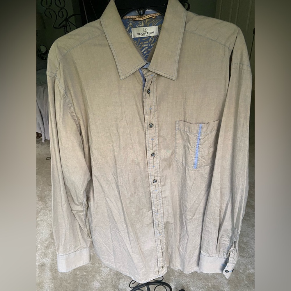 Bugatchi Shaped Fit Dress Shirt